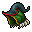 sage's feathered hat